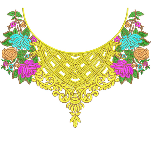 Neck Gala Embroidery Design