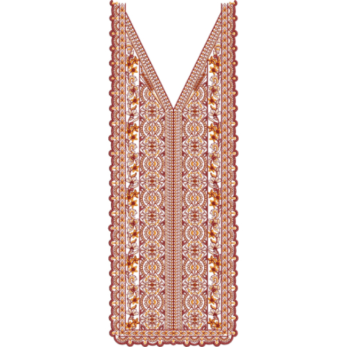 Neckline Embroidery Design