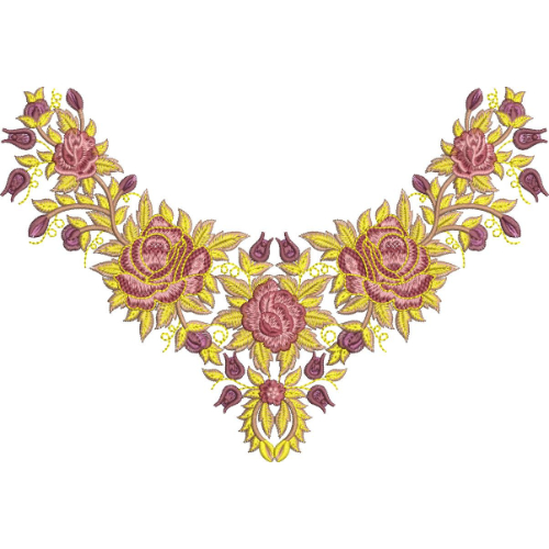 Beautiful Neck Embroidery Design