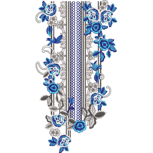 Unique Neck Embroidery Design