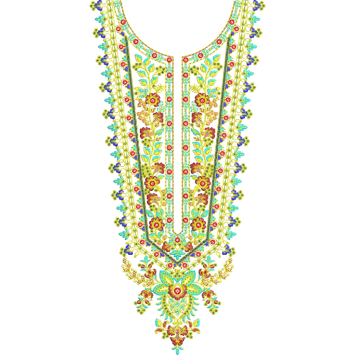 Neck Gala Embroidery Design