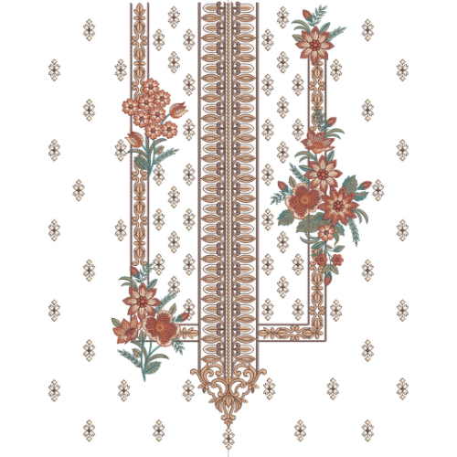 Neck Kurta Embroidery Design