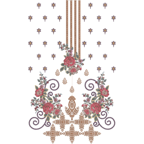 Neckline Embroidery Design