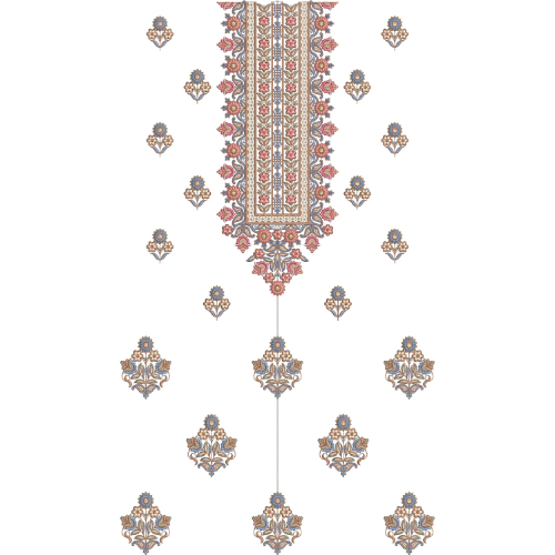 Neckline Embroidery Design