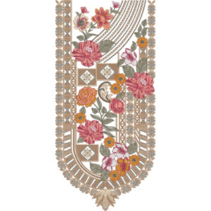 Neck Flower Embroidery Design