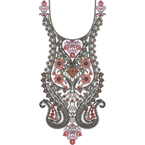 Beautiful Neck Embroidery Design
