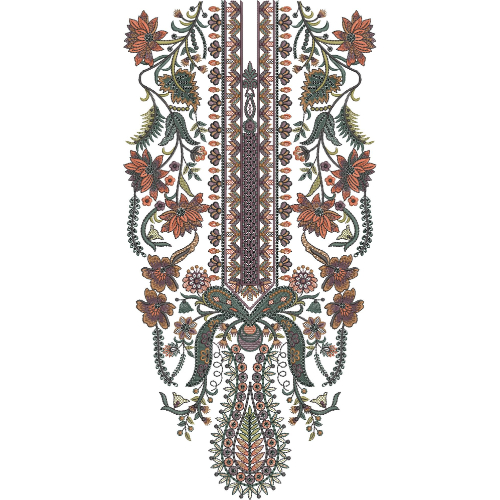 Simple Neck Embroidery Design