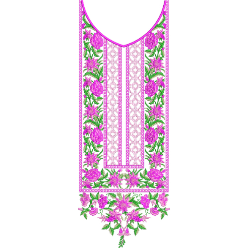 Neck Kurta Embroidery Design