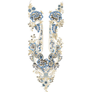Unique Neck Embroidery Design