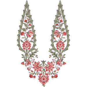 Neckline Embroidery Design