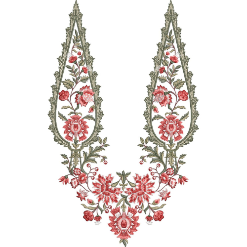 Neckline Embroidery Design