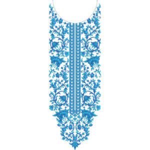 Neck Flower Embroidery Design