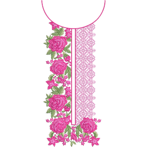 Simple Neck Embroidery Design