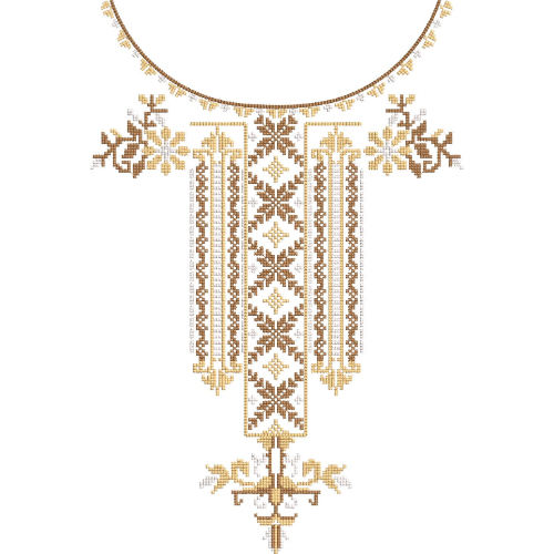 Neckline Embroidery Design