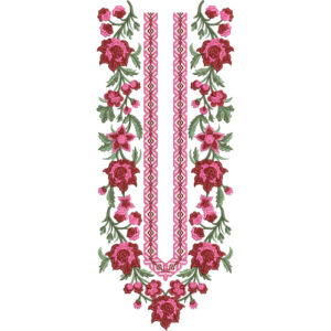 Unique Neck Embroidery Design