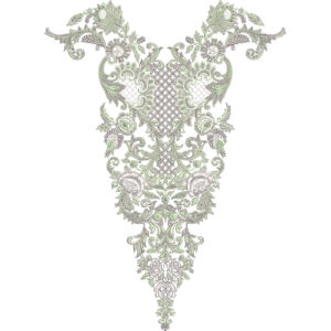 Neckline Embroidery Design