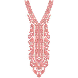 Neck Flower Embroidery Design