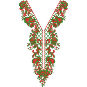 Beautiful Neck Embroidery Design