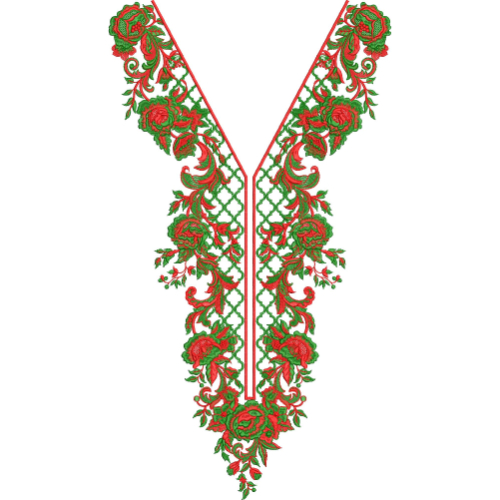 Beautiful Neck Embroidery Design