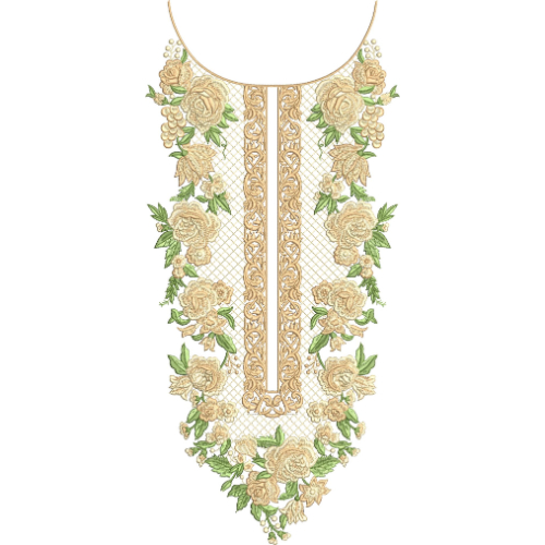 Neck Gala Embroidery Design
