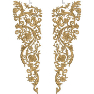 Neck Flower Embroidery Design