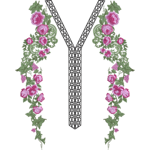 Neck Gala Embroidery Design