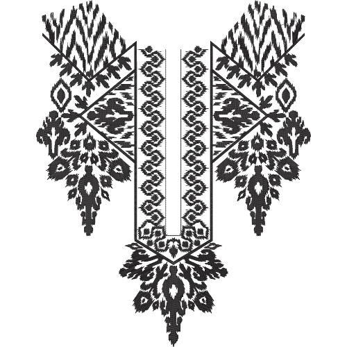 Neckline Embroidery Design