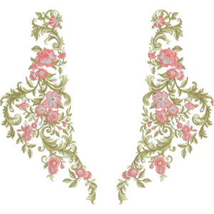 Neck Flower Embroidery Design