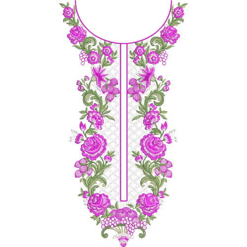 Simple Neck Embroidery Design