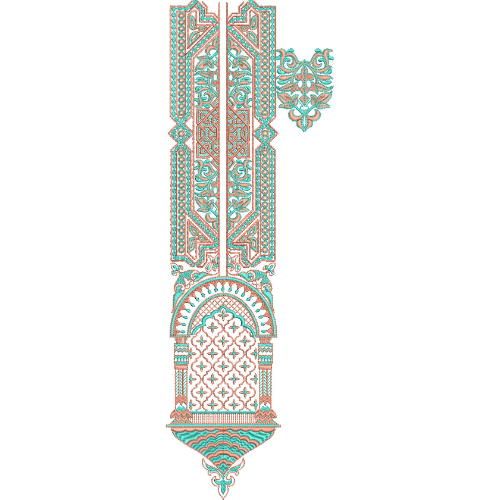 Neckline Embroidery Design