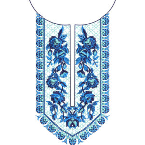 Neck Flower Embroidery Design