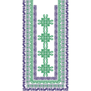 Neck Flower Embroidery Design