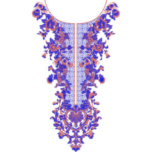 Unique Neck Embroidery Design