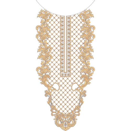 Beautiful Neck Embroidery Design