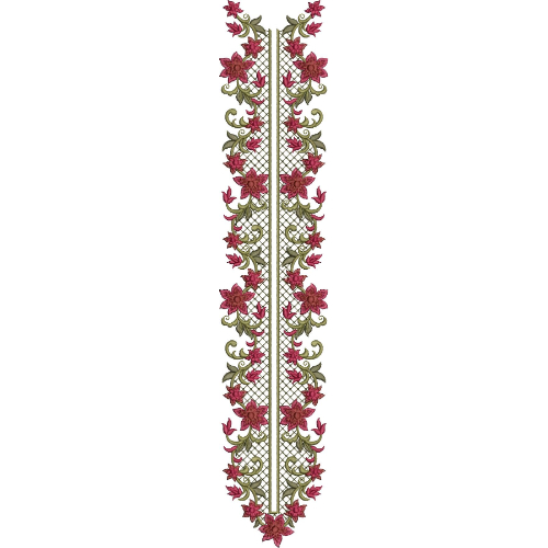 Unique Neck Embroidery Design
