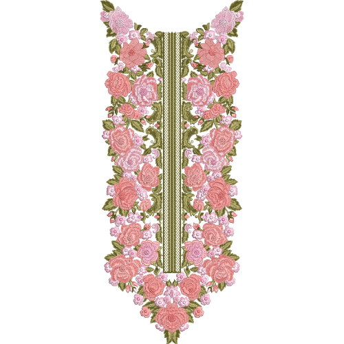 Neckline Embroidery Design