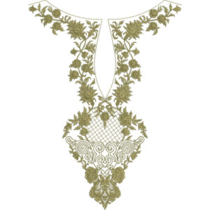Neckline Embroidery Design