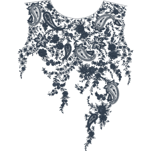 Beautiful Neck Embroidery Design