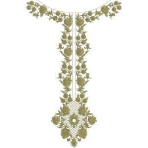 Unique Neck Embroidery Design