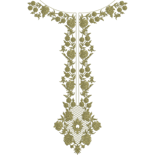 Unique Neck Embroidery Design