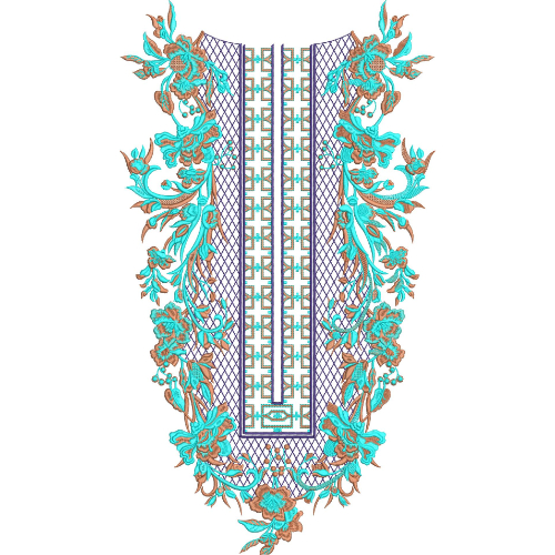 Neck Kurta Embroidery Design
