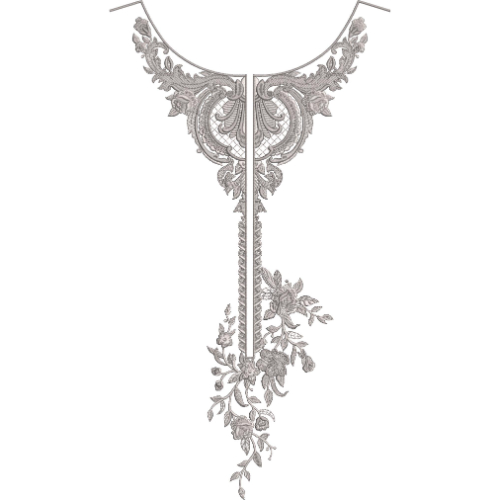 Simple Neck Embroidery Design
