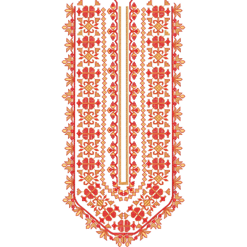 Unique Neck Embroidery Design
