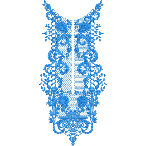 Neck Kurta Embroidery Design