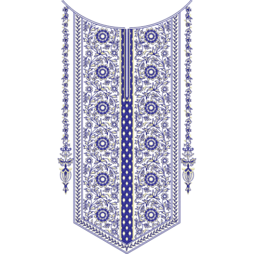 Unique Neck Embroidery Design