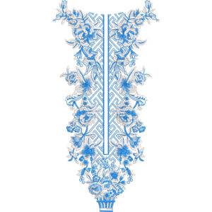 Neck Flower Embroidery Design