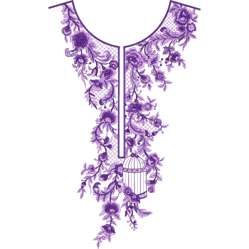 Neck Kurta Embroidery Design