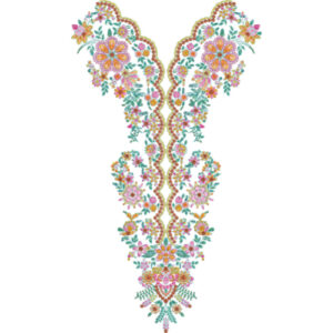 Neckline Embroidery Design