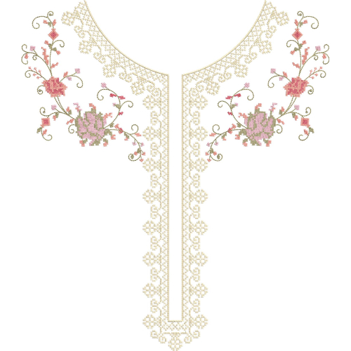Beautiful Neck Embroidery Design