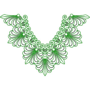 Simple Neck Embroidery Design
